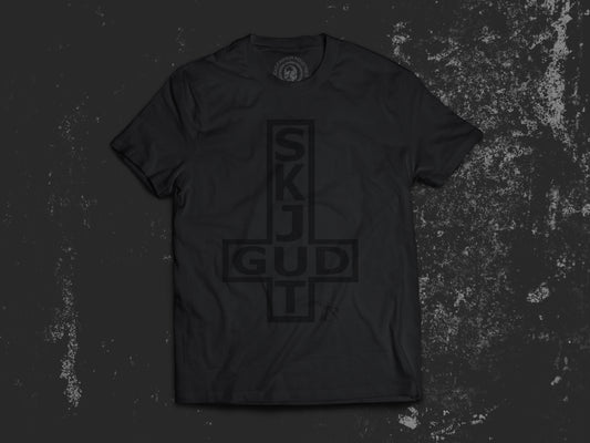 Skjut Gud - T-Shirt (black on black)
